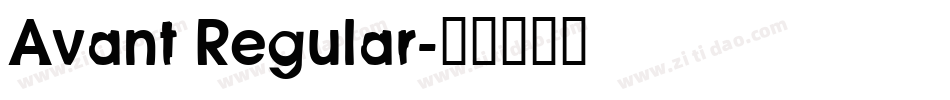 Avant Regular字体转换
